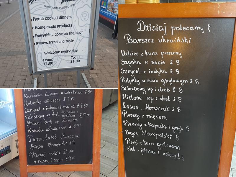 Spizarnia Smakow Menu