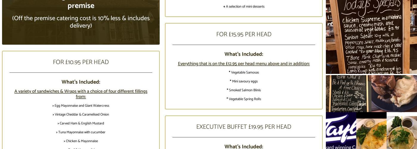 The Waterbridge Menu