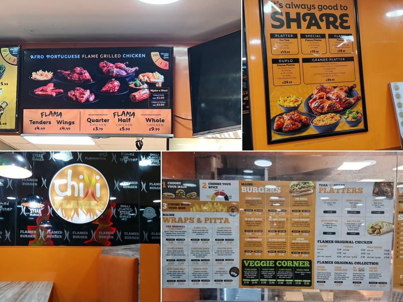 Chilli Flames Evington Road Menu