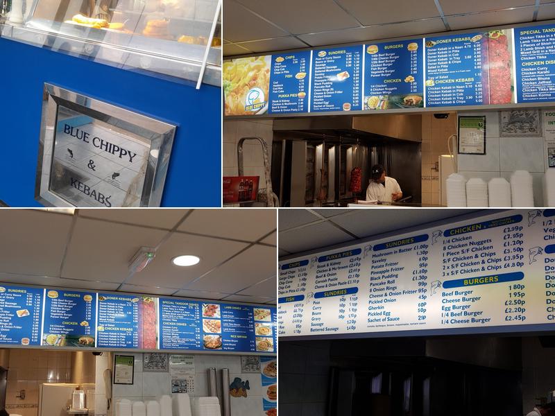 Blue Chippy Menu