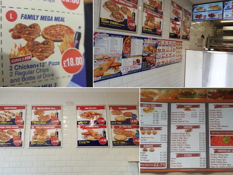 VICTORIA FISH-CHIPS & GRILL Menu