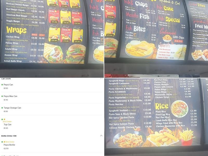 Pizza Italiano Fosse Road Menu