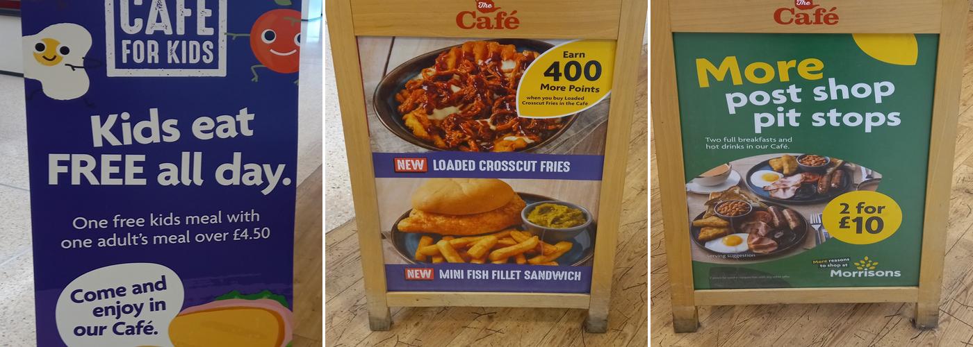 Morrisons Cafe Menu