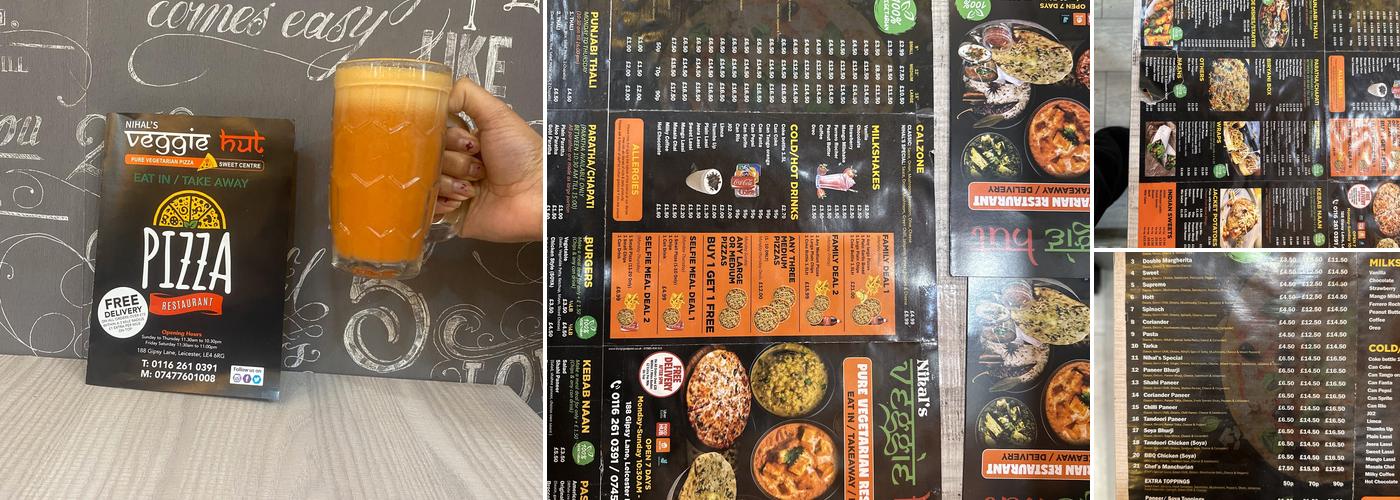 Nihal's Veggie Hut Menu
