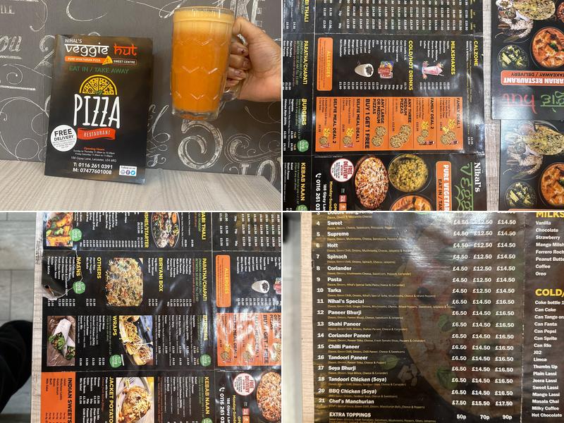 Nihal's Veggie Hut Menu