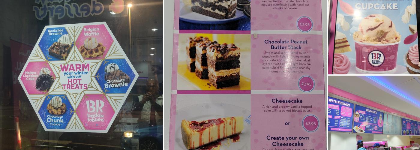 Baskin Robbins Menu
