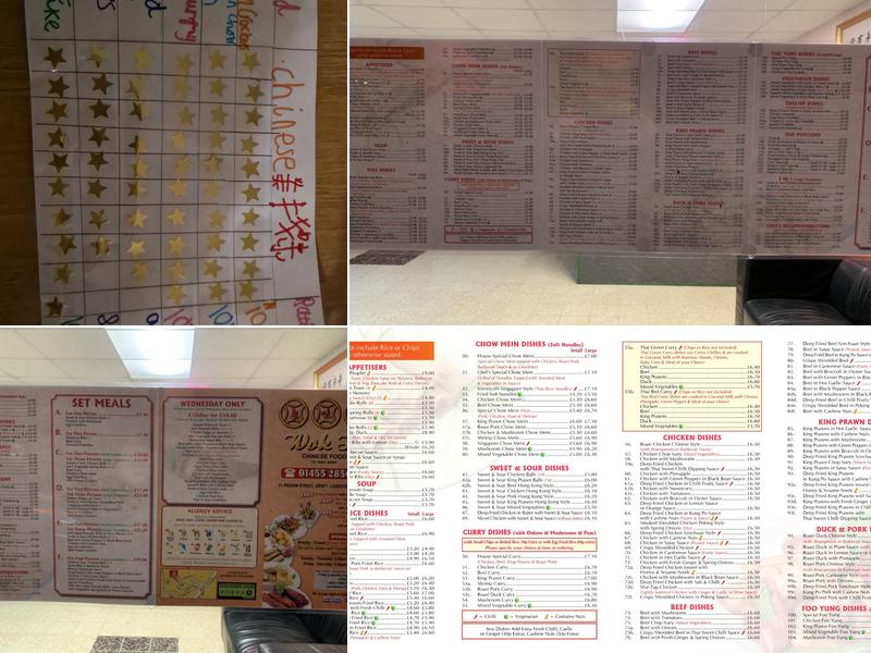 Wok In croft chinese take away Menu