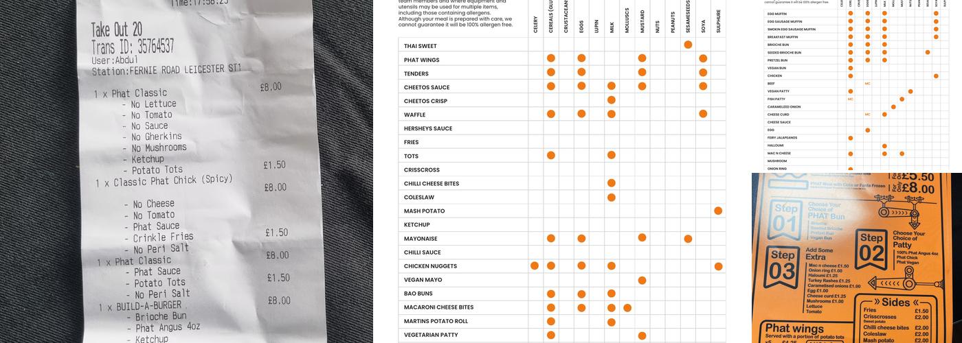 Phat Buns (Evington) Menu