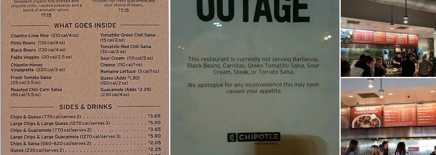 Chipotle Mexican Grill Menu