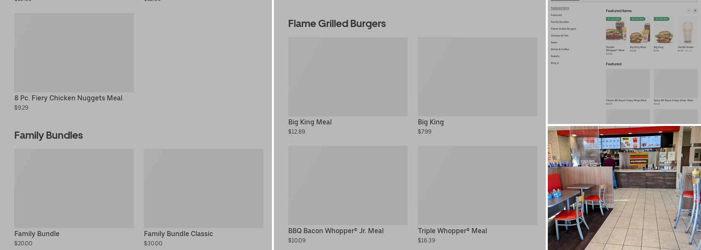 Burger King Menu