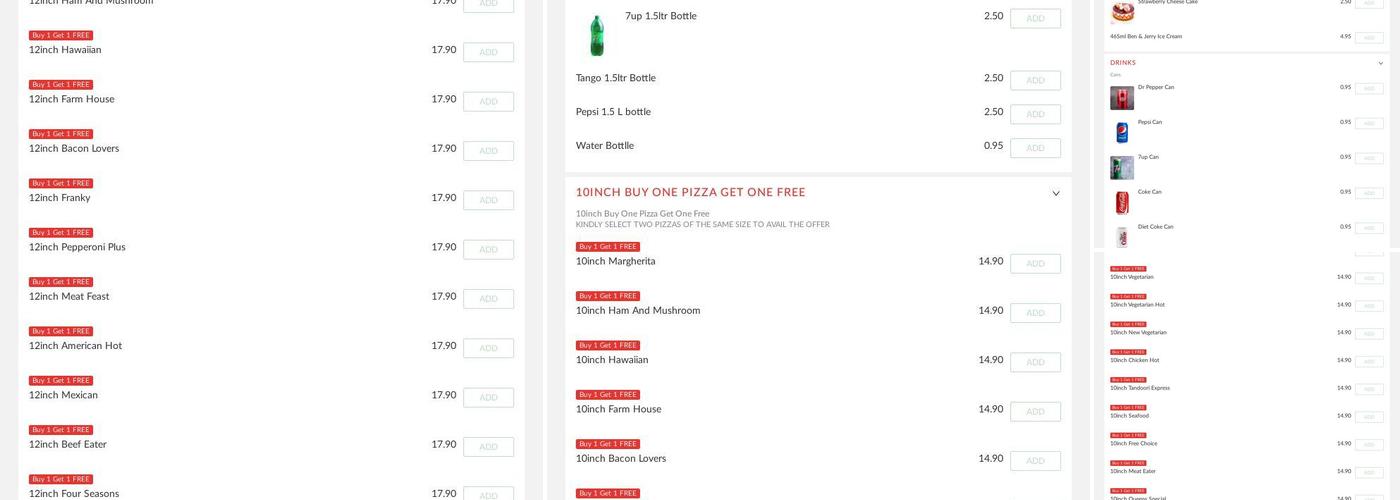 Queens Chicken And Pizza Menu