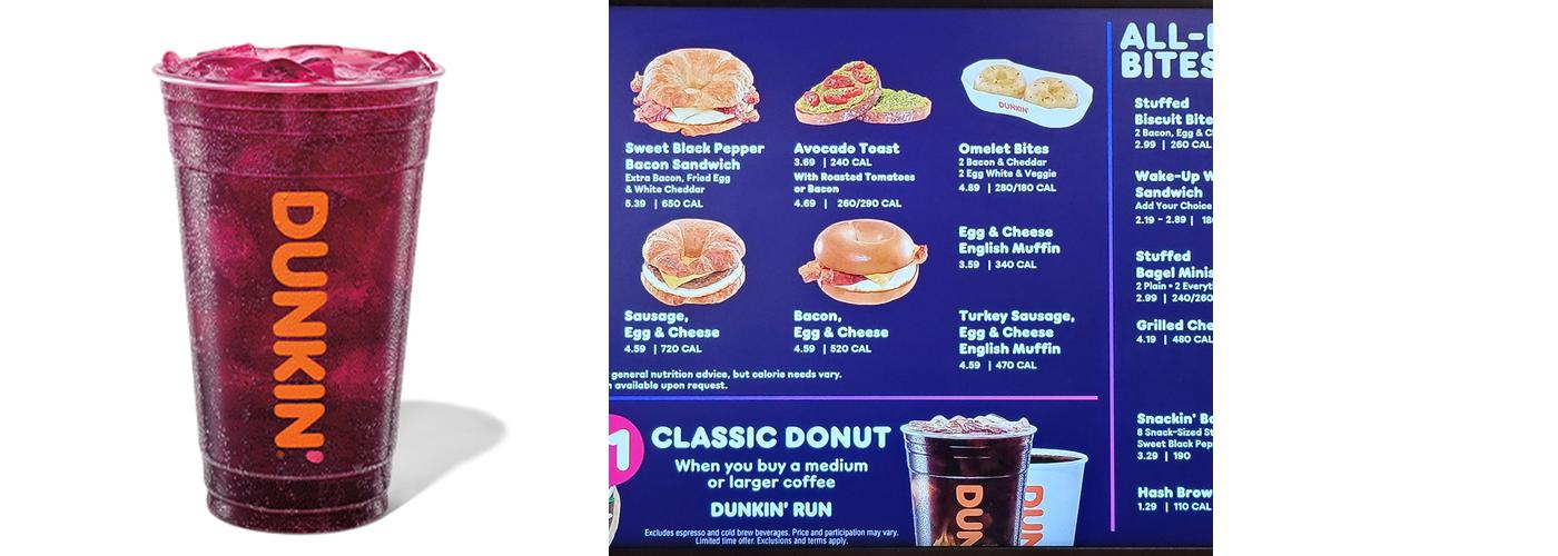Dunkin' Menu