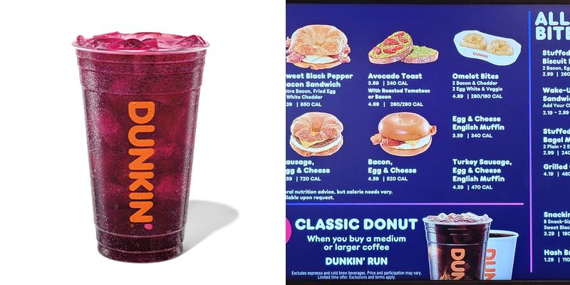 Dunkin' Menu