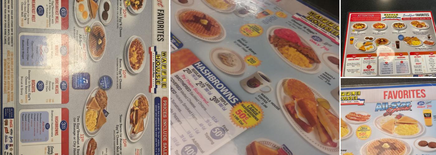 Waffle House Menu