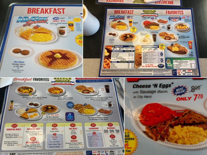 Waffle House Menu