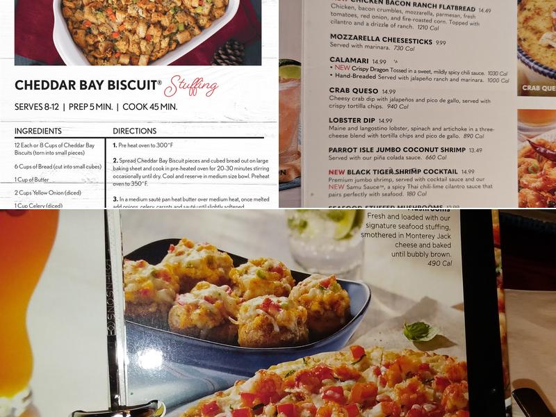 Red Lobster Menu