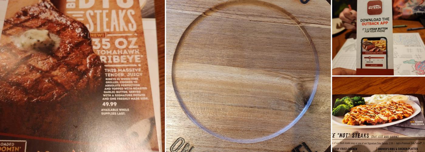 Outback Steakhouse Menu