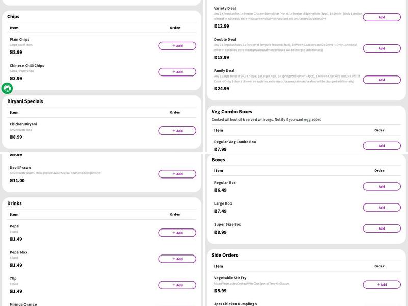 Wok In Wok Out (Order online) Menu