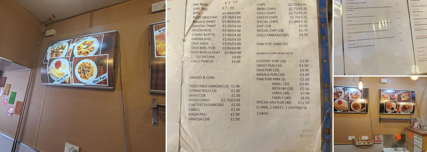 Aavkar Pani Puri Menu