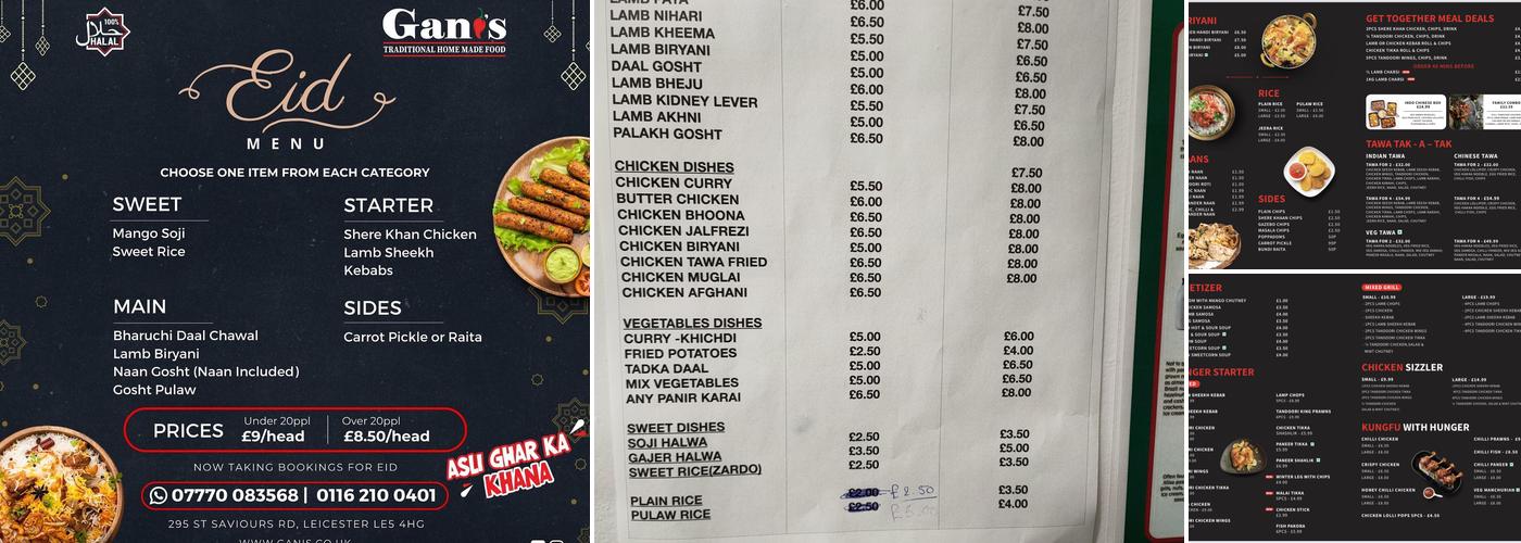 GANIS - Asli Gar Ka Khana Menu