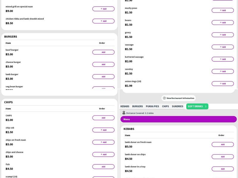 Golden Spicefish bar ltd Menu