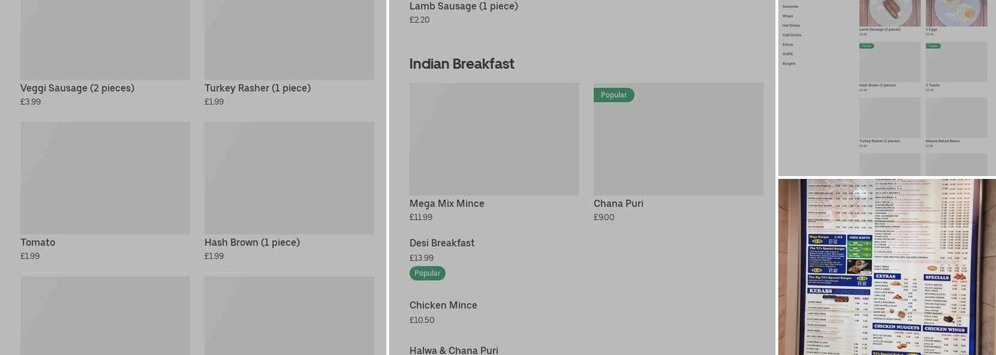 TJ'S Oadby Kebab House (Burger, Pizzas) Menu