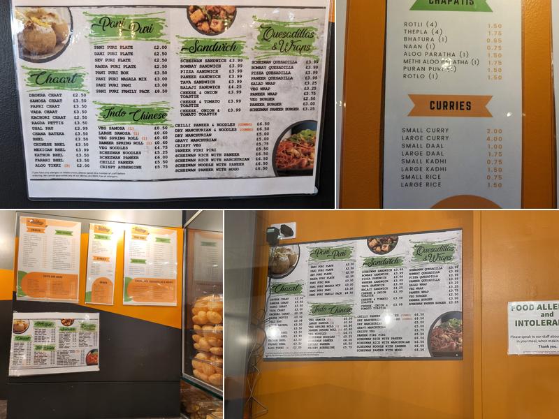 Rushey Pani Puri Ltd Menu