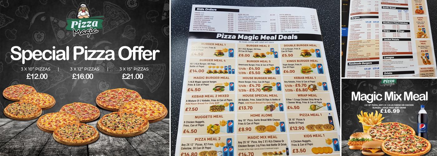 Pizza Magic Leicester Menu