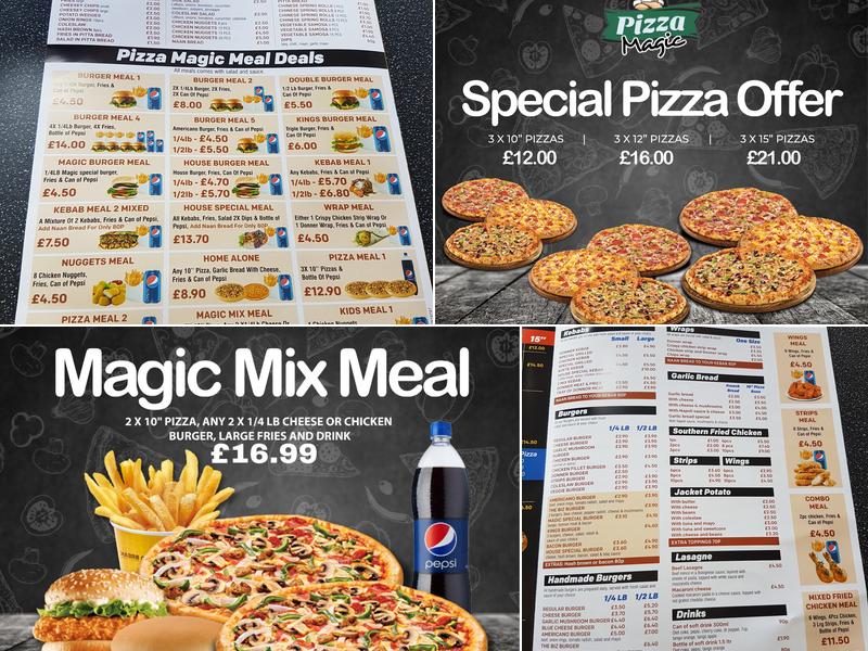 Pizza Magic Leicester Menu