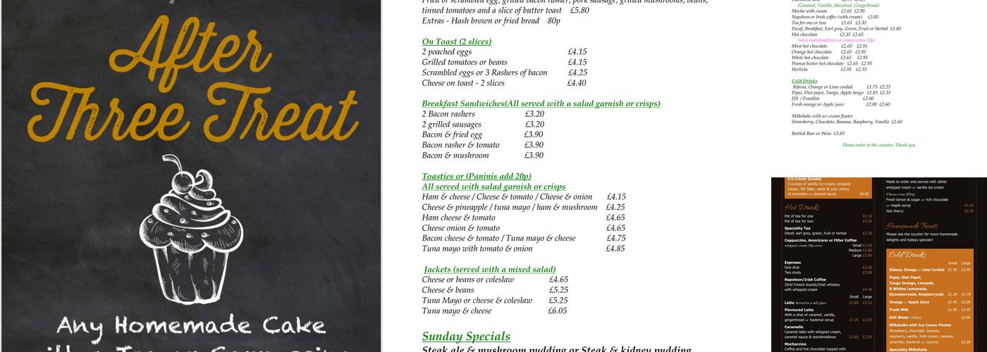 The Bay Tree Cafe Menu