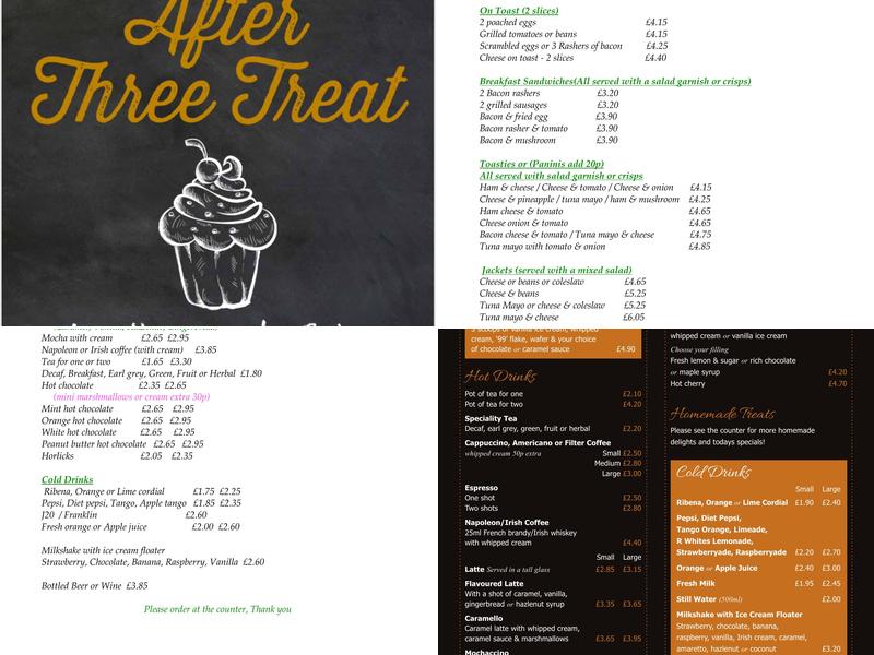 The Bay Tree Cafe Menu