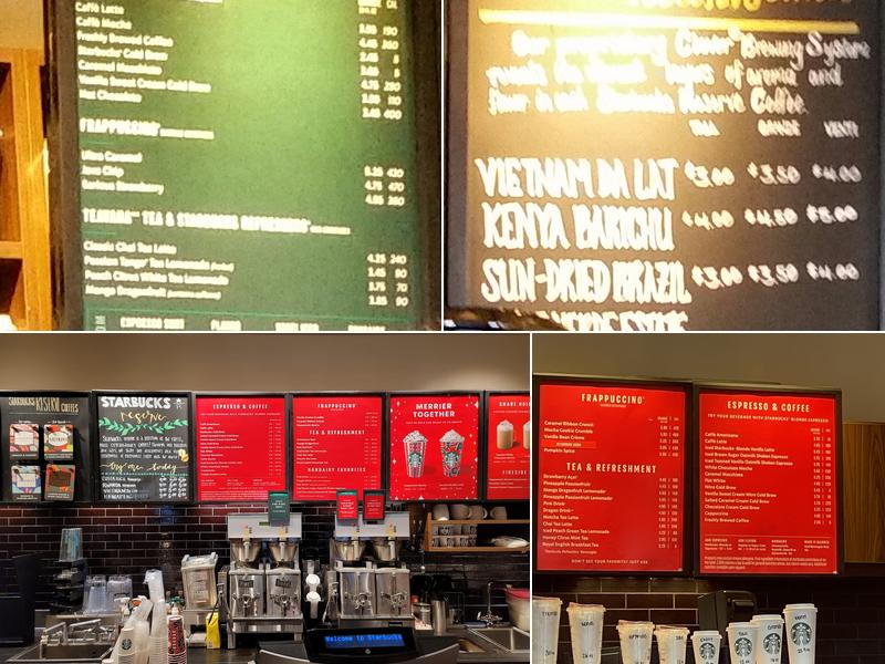 Starbucks Menu