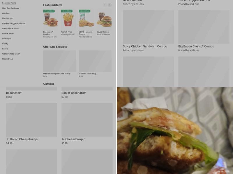 Wendy's Menu