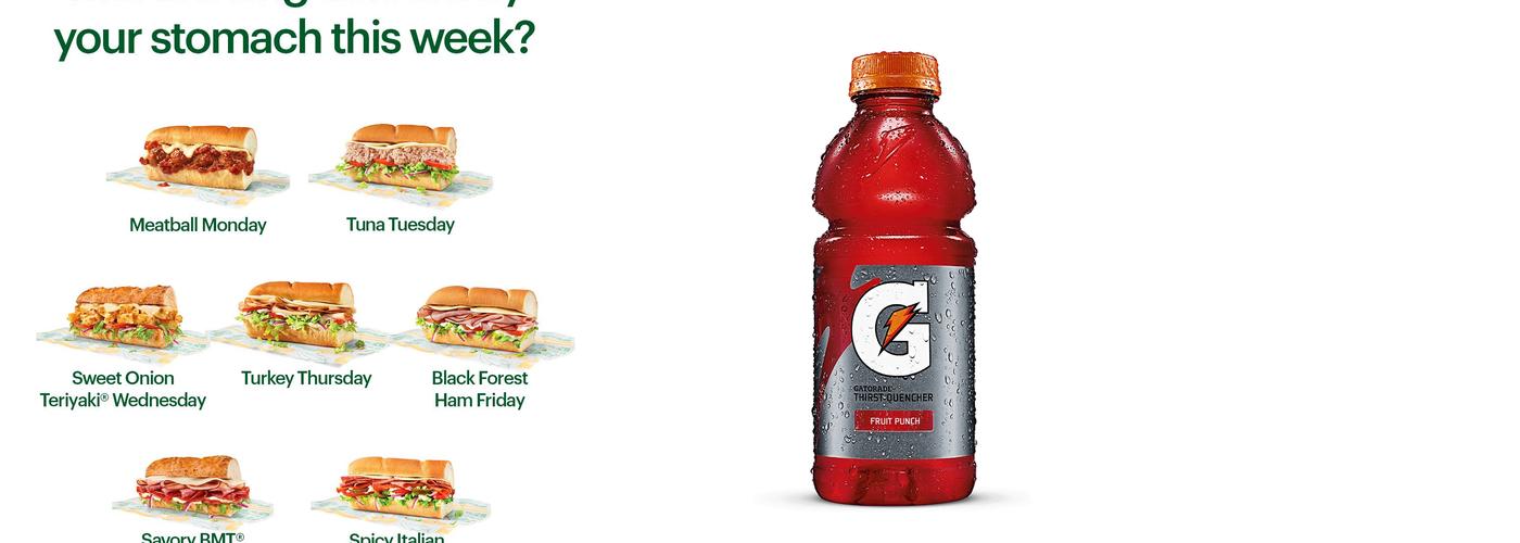 Subway Menu