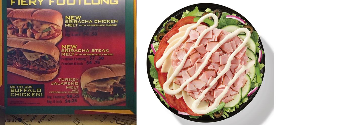 Subway Menu