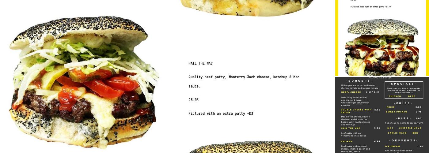 All Hail The Burger Menu