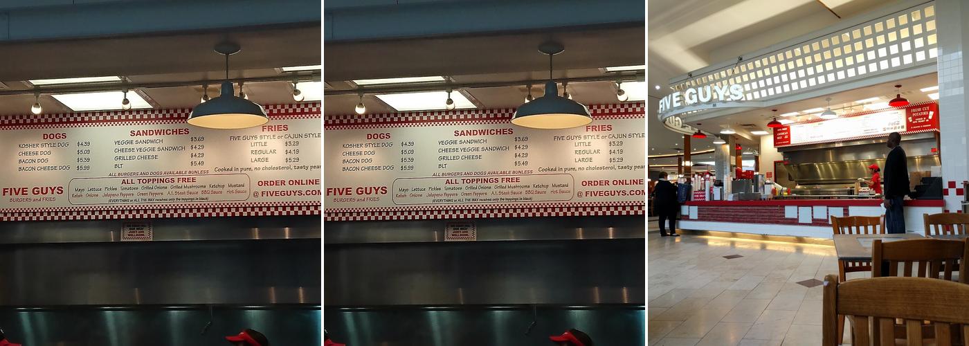 Five Guys Menu
