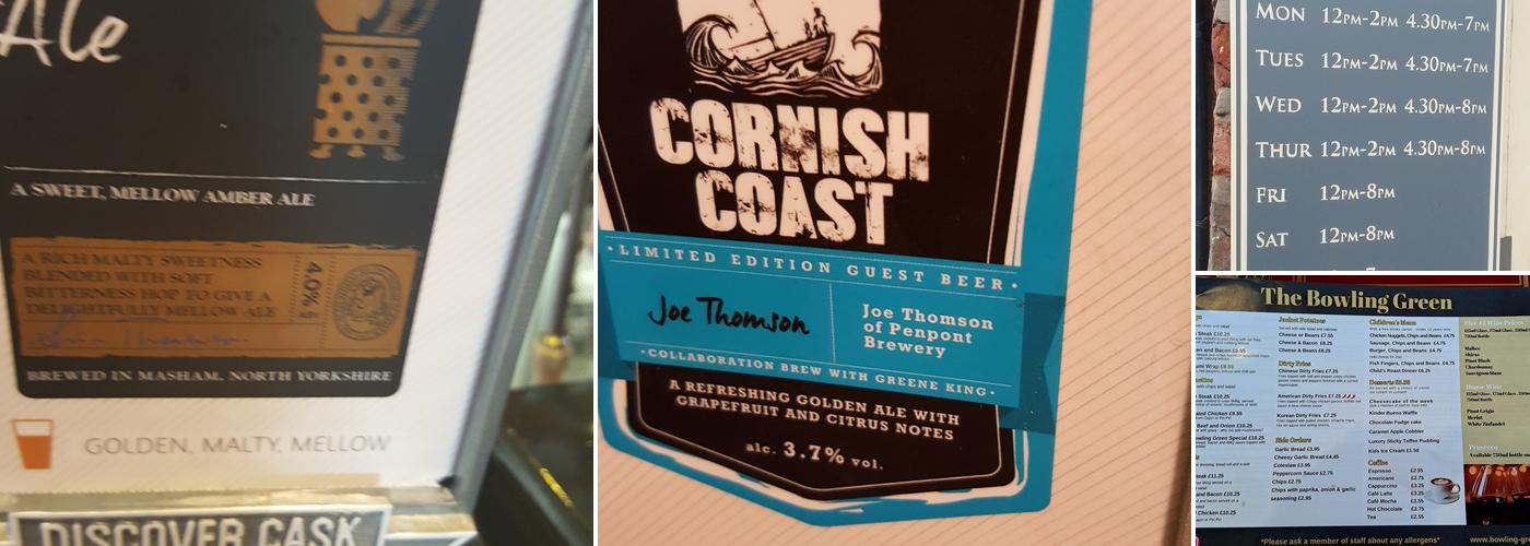 The Bowling Green Leigh Ltd Menu