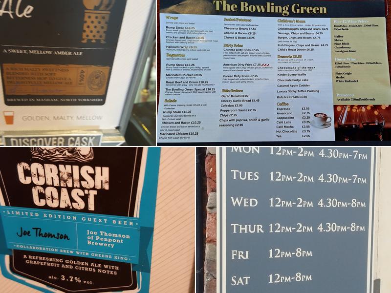 The Bowling Green Leigh Ltd Menu