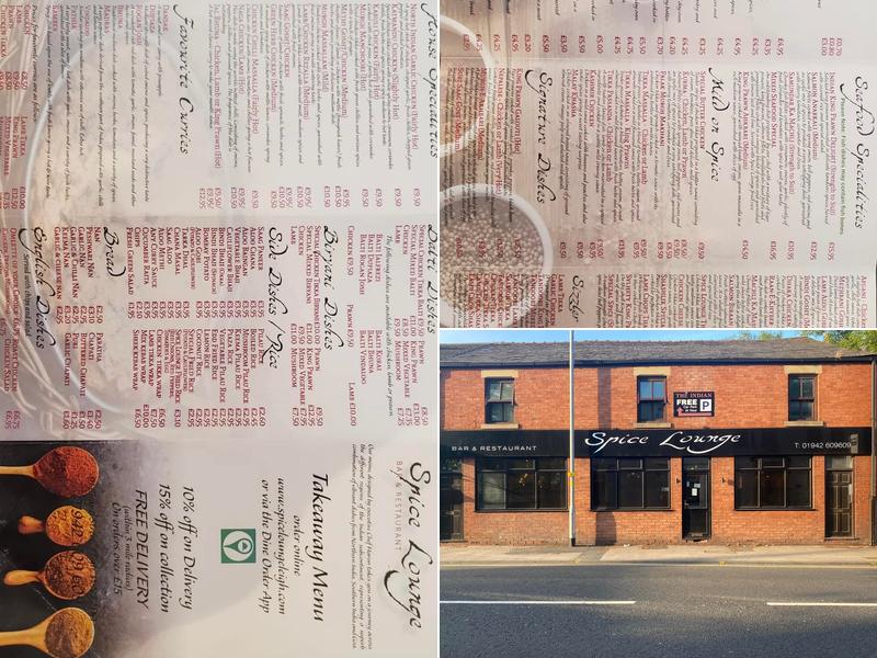 Spice Lounge Leigh Menu