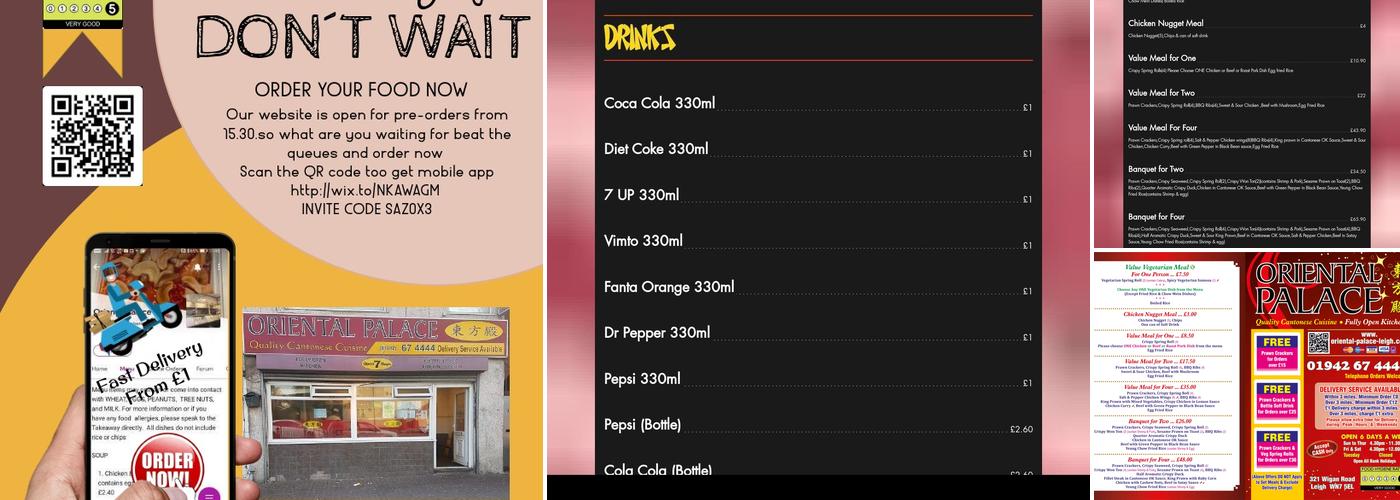 Oriental Palace Menu