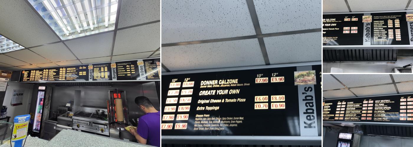 Q's Pizza Menu