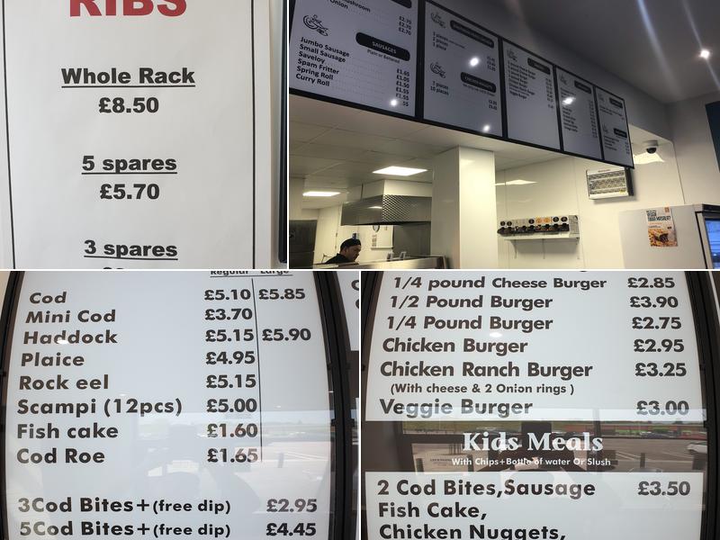 Moores Fish & Chips Menu