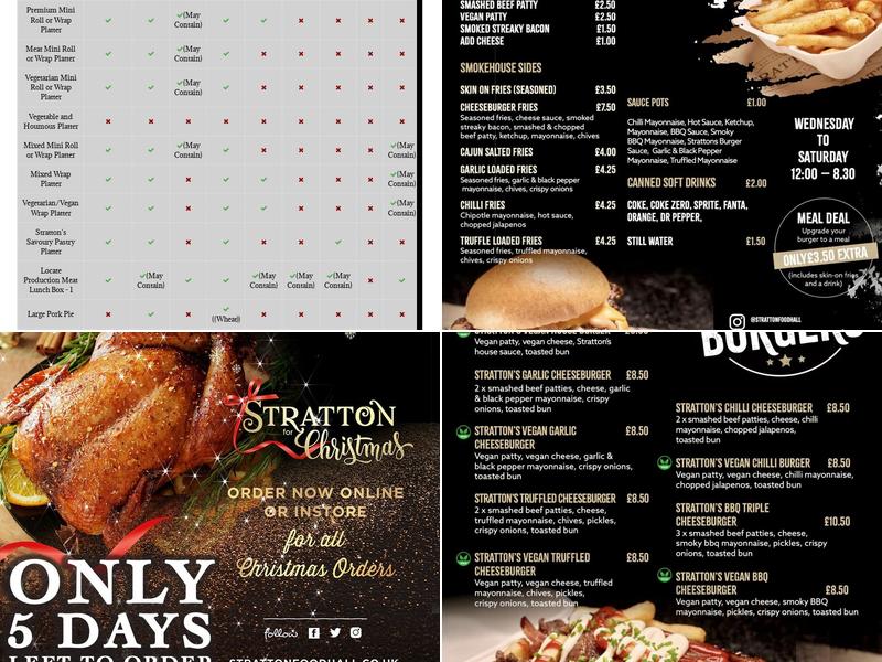 Stratton Food Hall Menu