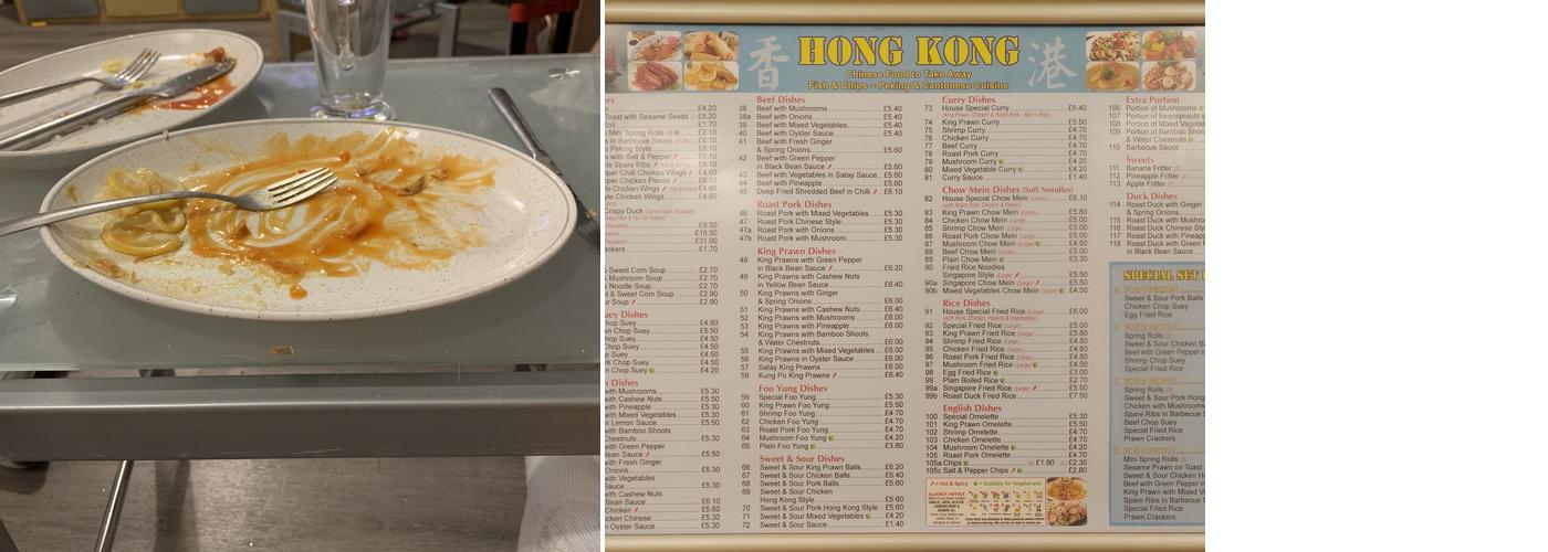 Hong Kong chinese takeaway