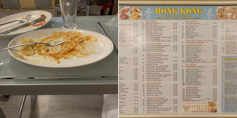 Hong Kong chinese takeaway