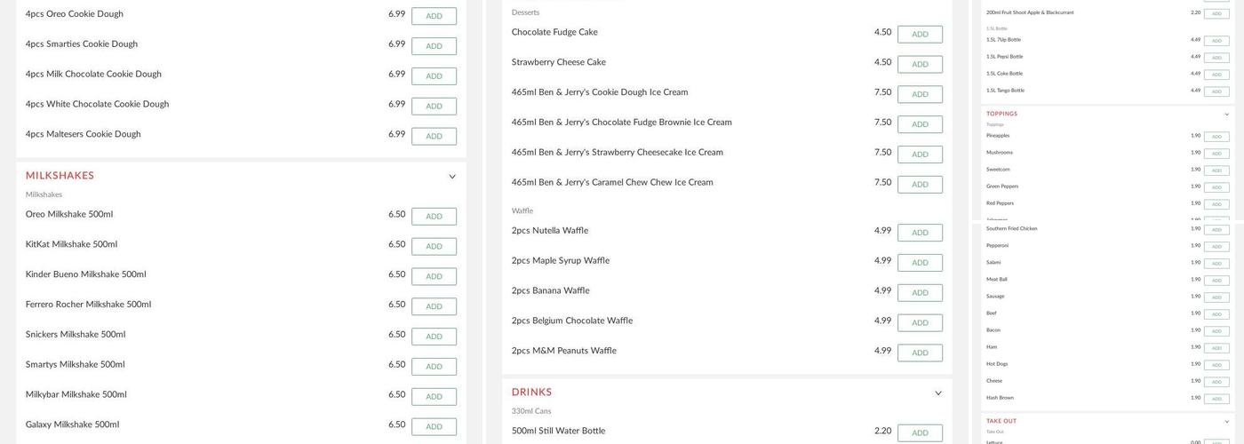 Chicken & Pizza Lounge Letchworth Garden City Menu