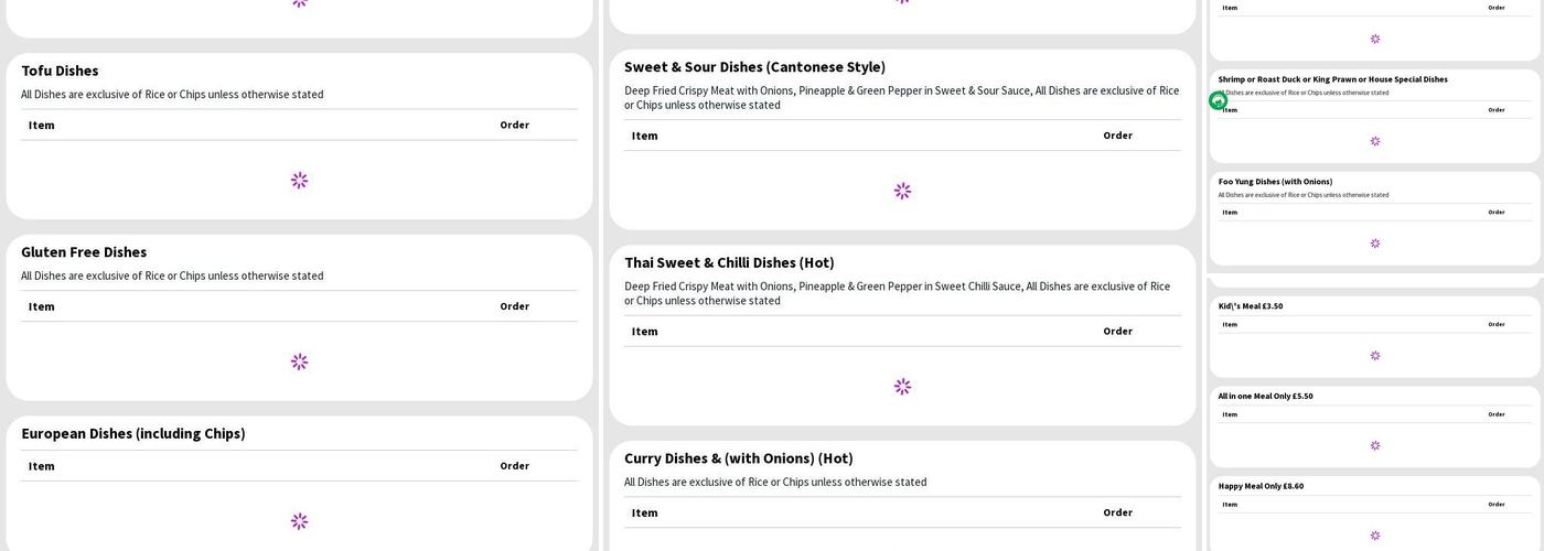Fortune Garden ( New Great China) Menu