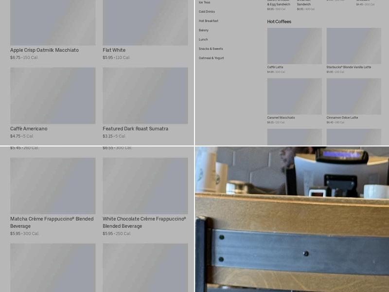 Starbucks Menu