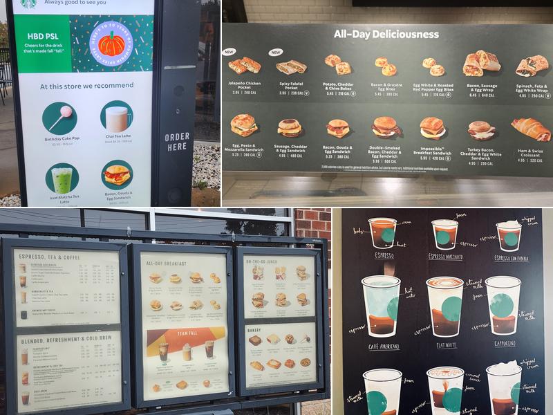 Starbucks Menu
